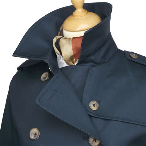Navy Classic Belted Trench Coat | Ladies Country Clothing | Cordings