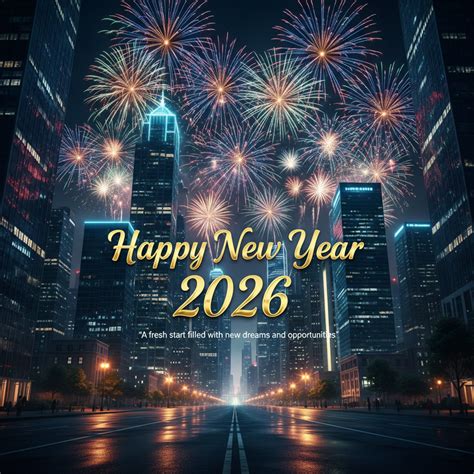 🔥 Happy New Year 2026 Wishes With Hope Quotes Background Free Downloa