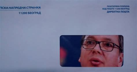 Pismo zahvalnosti penzionerima u stranačkoj koverti