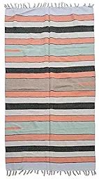 Buy Arvore 100% Cotton Striped Carpet/Satranji/Rug/Dari/Galicha ...