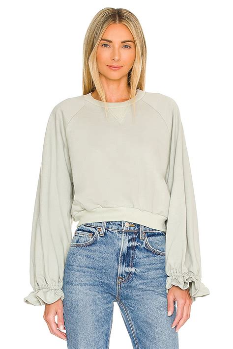 Lovers and Friends Tristan Sweatshirt in Sage Green | REVOLVE