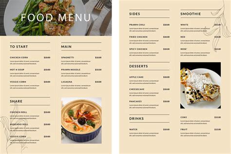 Image result for Customized Menu Design