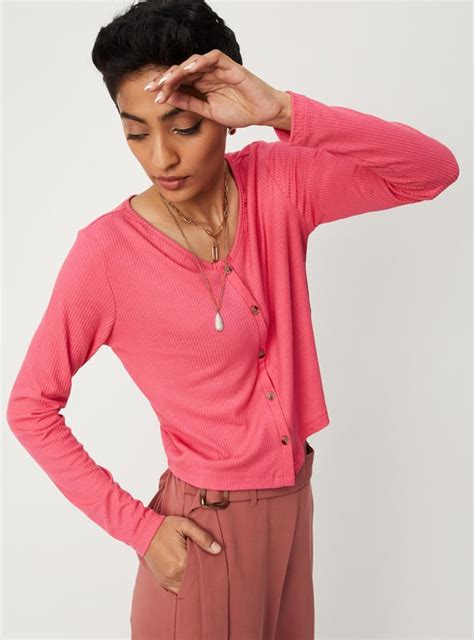 Buy Women Ribbed Crop T-shirt Online at just Rs. 499.0 - 1000011922703 ...