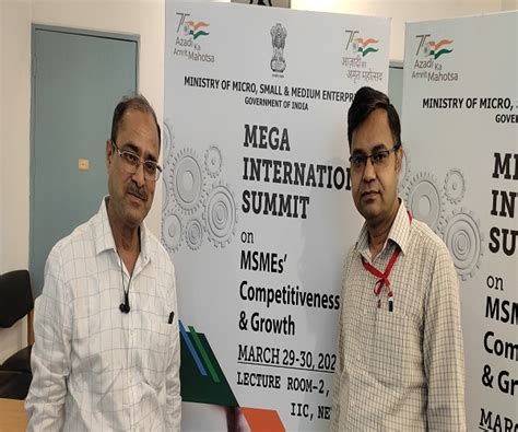 Management faculty attended Mega International Summit on MSMEs ...