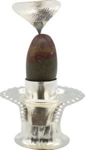 Puja N Pujari Rudraksha Narmadeshwar Shivling Jalhari – Silver ...
