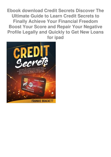 PPT - Ebook Download Credit Secrets Discover The Ultimate Guide To ...