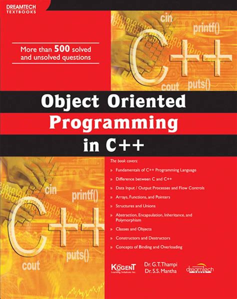 Object Oriented Programming in C++ eBook : Dr. G.T. Thampi, Dr. S.S ...