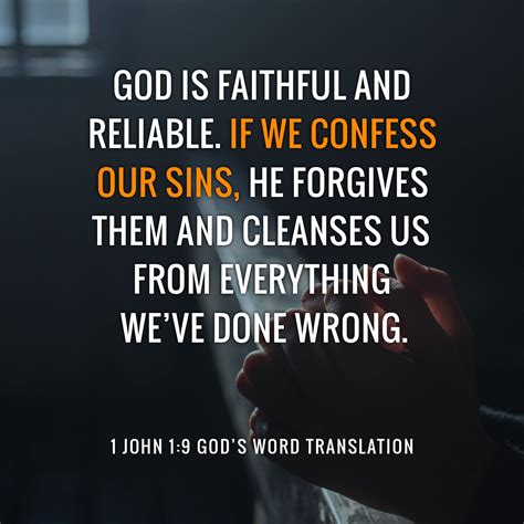Compare 1 John 1:9-10 If we confess our sins, God forgives them – God’s ...