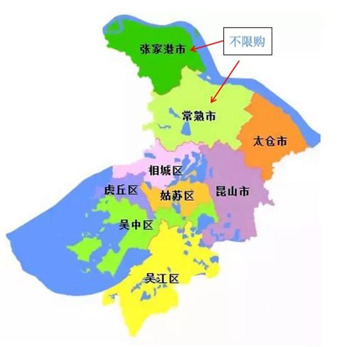 苏州行政区划图：苏州市辖5个市辖区、代管4个县级市_房家网
