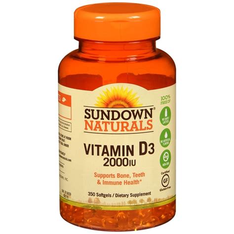 Sundown Naturals Vitamin D3 2000 IU Softgels – 350 CP – Medcare | Wholesale company for beauty ...