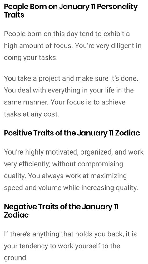 January 11 zodiac sign personality 60 photos - Astrologytoyou.com