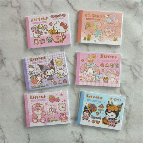 Jual BUKU STIKER BAHAN KERTAS KARAKTER SANRIO KUROMI HELLO KITTY MELODY ...