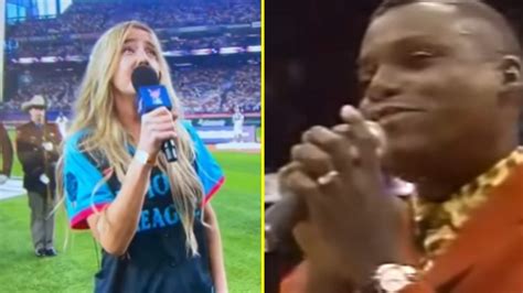 'Worst in history!' - Ingrid Andress sung horrible USA national anthem ...