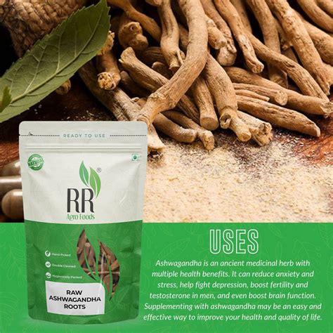 RR Agro Foods 100 % Natural Ashwagandha Roots (Withania somnifera ...