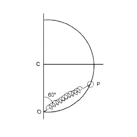 A smooth semicircular wire-track of radius R is fixed in a vertical ...