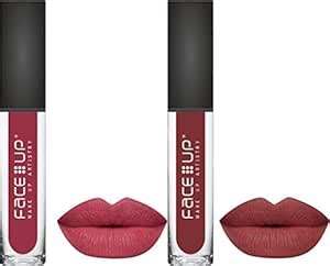 Buy Face Up Kiss Proof Non Transfer Lipstick Matte, Matte Liquid Lip ...