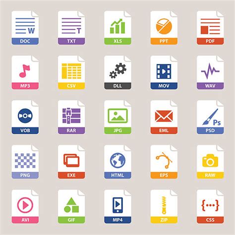 Differenet File Icon of Computer Files 的图像结果