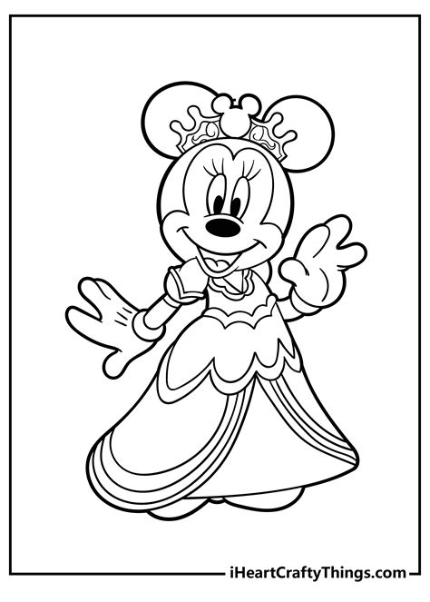 Minnie Mouse Printable Coloring Pages