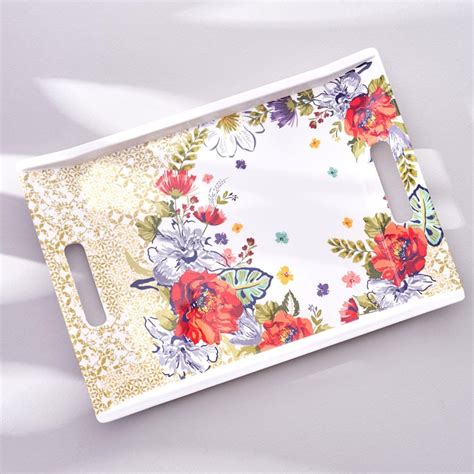 Buy Meadows Theme Farah Melamine Serving Tray - 38x27cm from Home ...