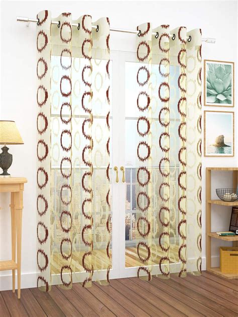 Buy Story@Home Transparent Door Curtains 7 Feet Long Set of 2 ...