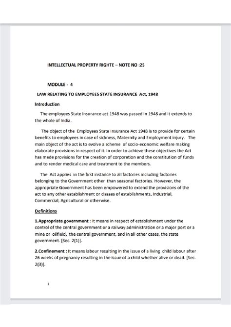 IPR note 21 - Lecture notes Intelluctual property rights 5th sem BBA ...