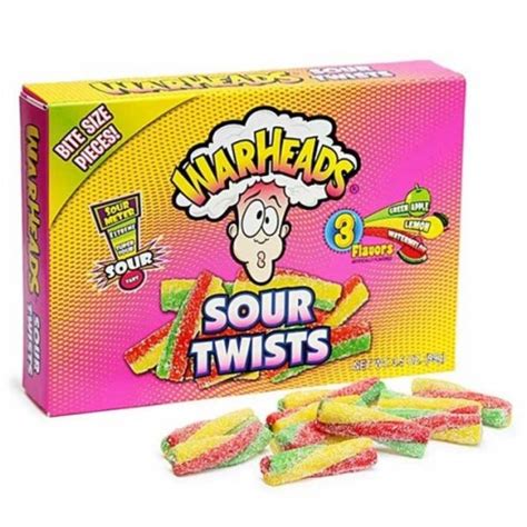 Warheads Sour Twists Theatre Box