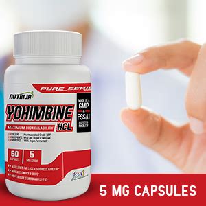 NutriJa -Yohimbine Hcl 5 Mg Capsules -Pack Of 60 Capsules,1 Count ...