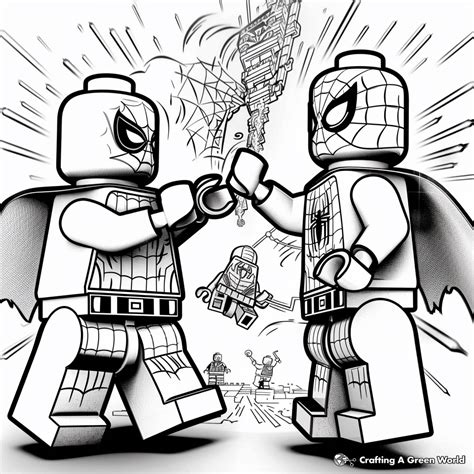 Spiderman Lego Coloring Pages - Free & Printable!