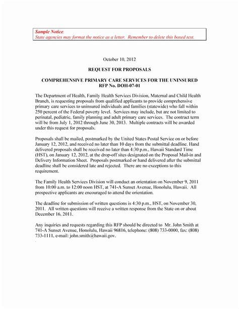 Image result for Examples of RFP Proposals