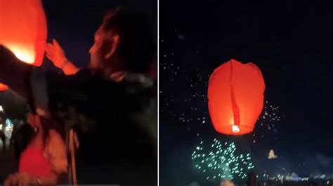 MS Dhoni Enjoys Vacation In Goa With Family& Friends, Lights Sky ...