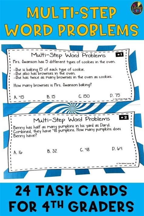 Image result for Two-Step Word Problems Grade 4