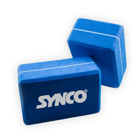 Synco Yoga Bricks - High Density Premium EVA Foam Yoga Brick Assorted ...