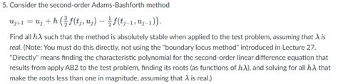 Image result for Adam Bashforth Method of Second Order