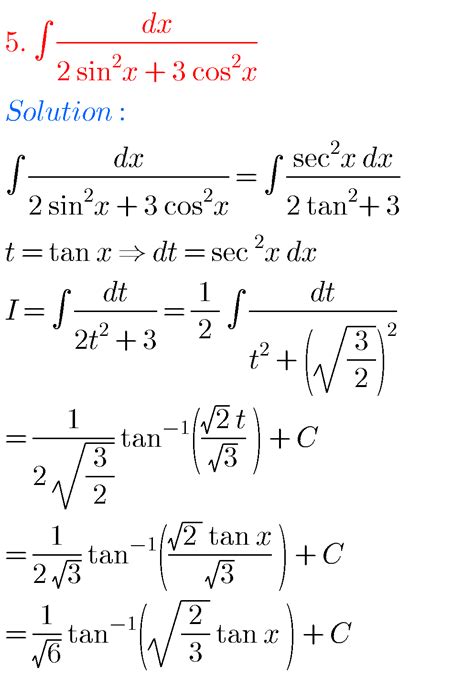 Image result for Integration Math Solution