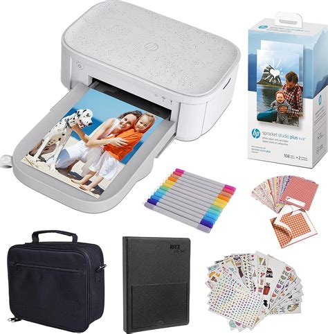 HP Sprocket Studio Plus 4x6” Instant Photo Printer – Bundle: Photo ...