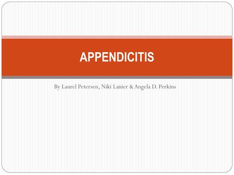 Image result for Appendicitis