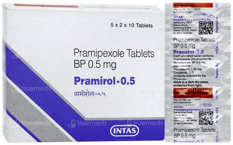 Pramirol 0.5 MG | Order Pramirol 0.5 MG Tablet Online at Truemeds