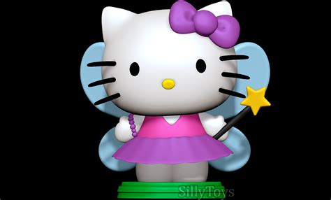 Hello kitty Fairy 3D print model by SillyToys on Newgrounds