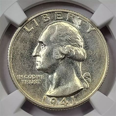 1941-S Silver Washington Quarter NGC MS-62 - Old Pueblo Coin