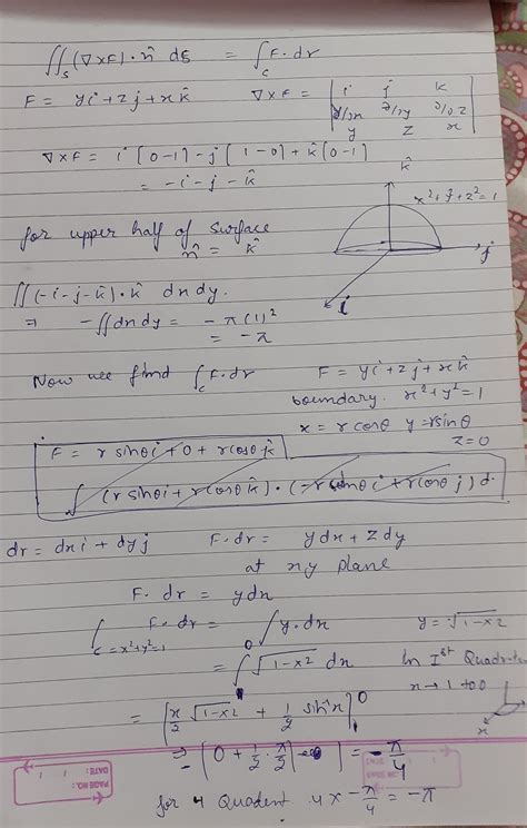 K.u. 2004, 2o00| verify stoke's theorem for f=yi +zj +xk, where s is ...