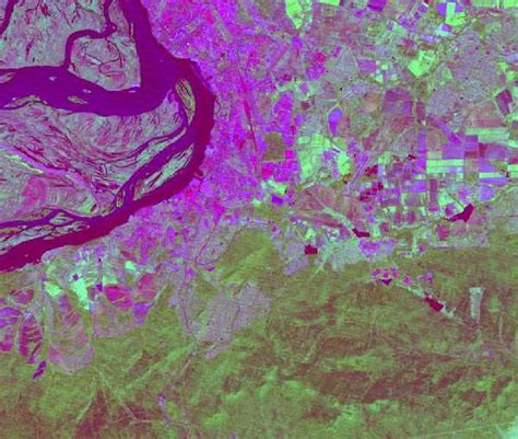 GIS-Lab: Интерпретация комбинаций каналов данных Landsat TM / ETM+