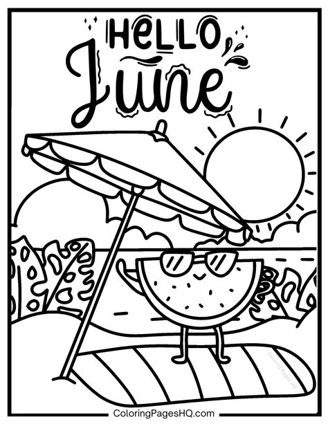 June Coloring Pages (Free PDF Printables) - Coloring Pages HQ