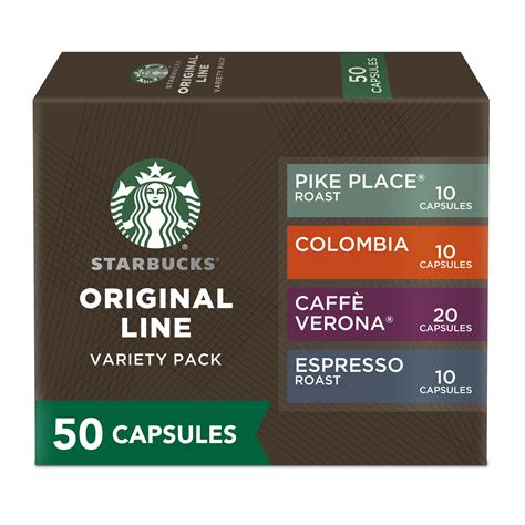 Starbucksby Nespresso Intense Variety Pack 50 Count Single Serve ...