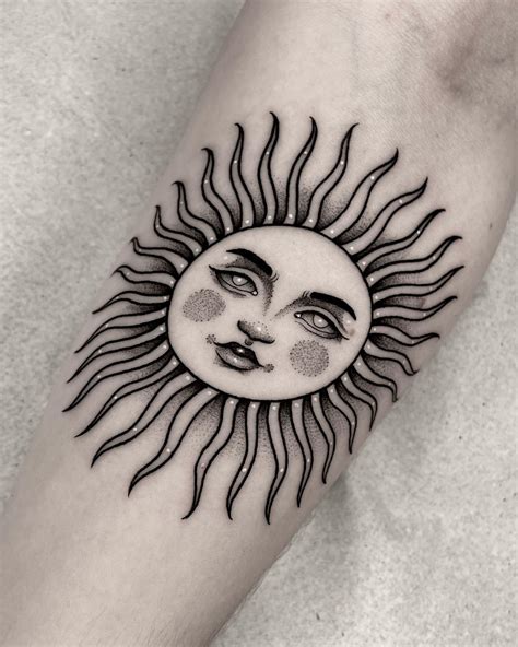 African Sun Tattoo