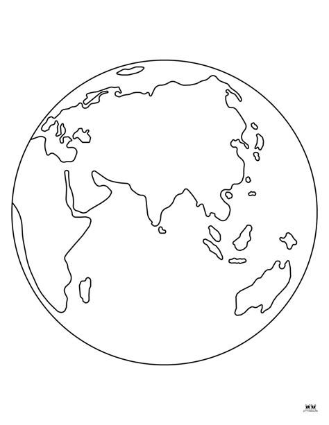 Earth Picture For Coloring