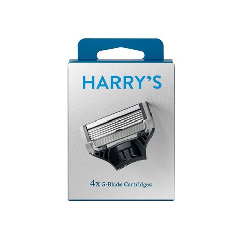 Harry's 5-Blade Razor Refills, Lubricating Strip, Precision Trimmer, 4 ...