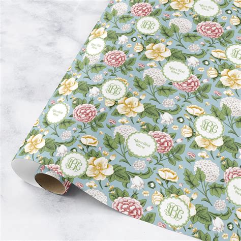 Custom Vintage Floral Wrapping Paper (Personalized) | YouCustomizeIt