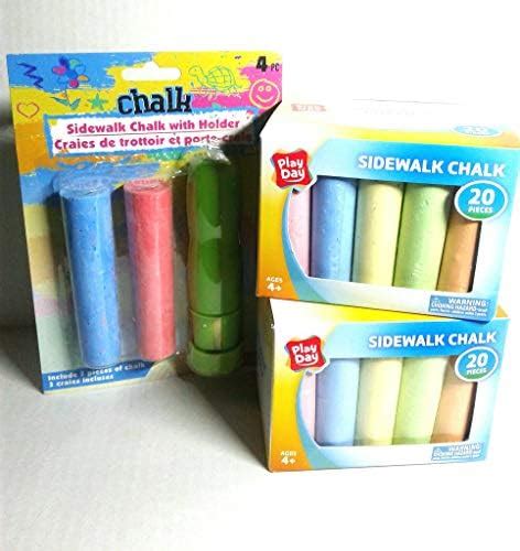 Play Day Sidewalk Chalk 20 Pieces (2 Pack) : Amazon.in: Toys & Games