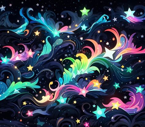 Python Colourful Stars Program 的图像结果