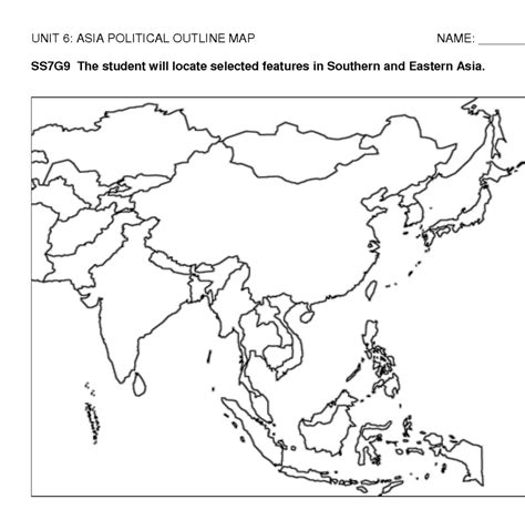 Asia Political Map 的图像结果